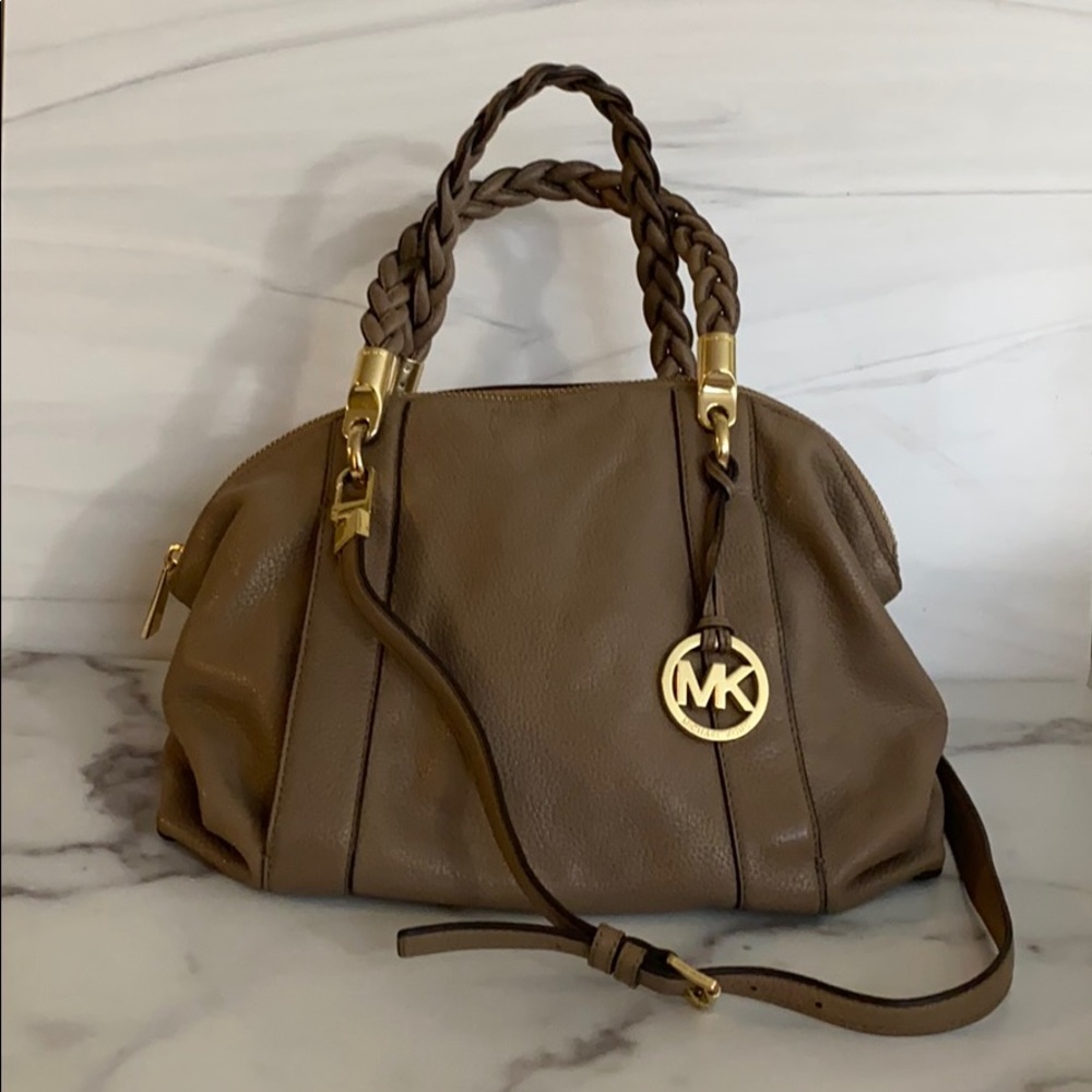 Michael Kors Tan/Brown Leather Crossbody Purse